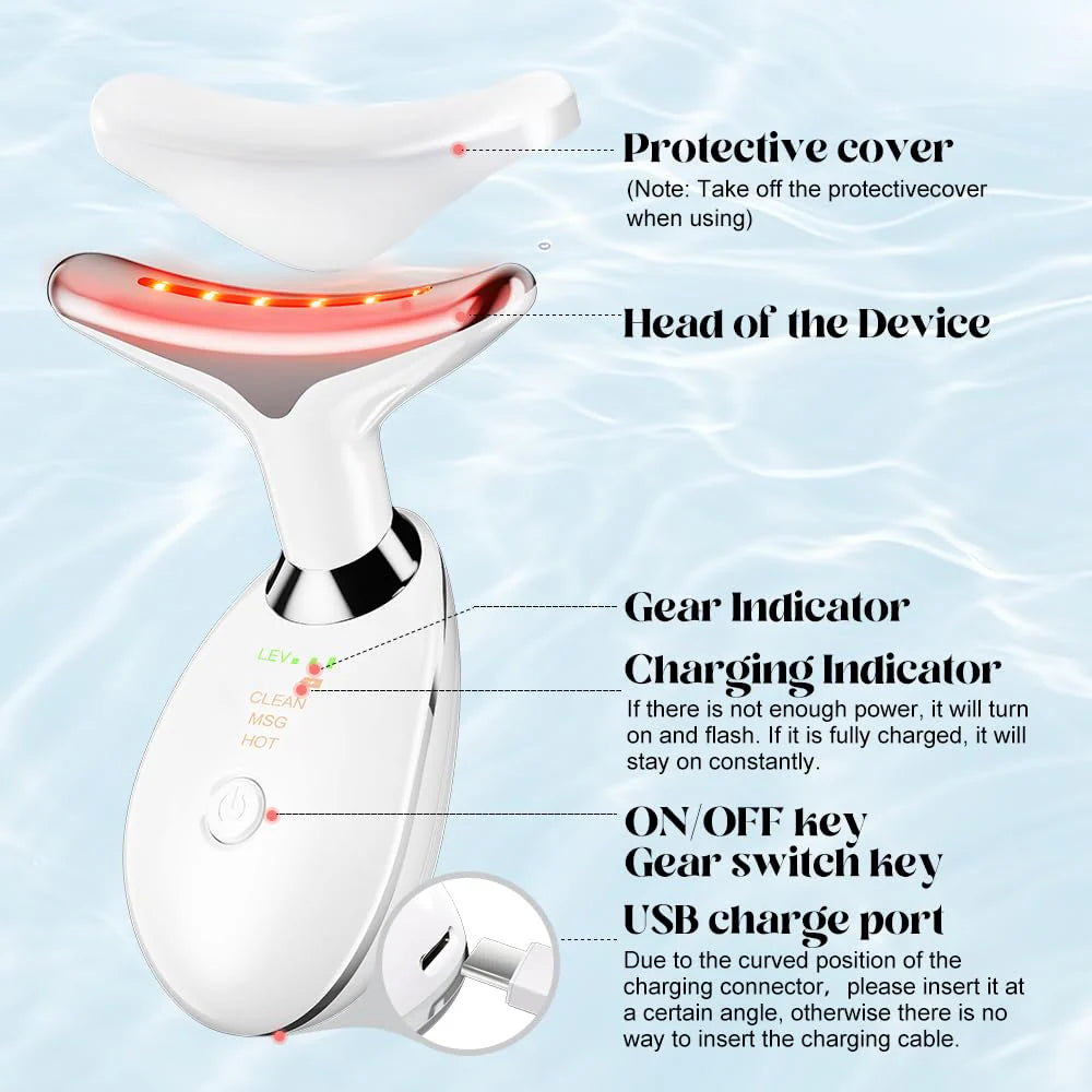 Face/Neck Firming Wrinkle Removal Tool Skin Lift Device Double Chin Reducer Beauty Device