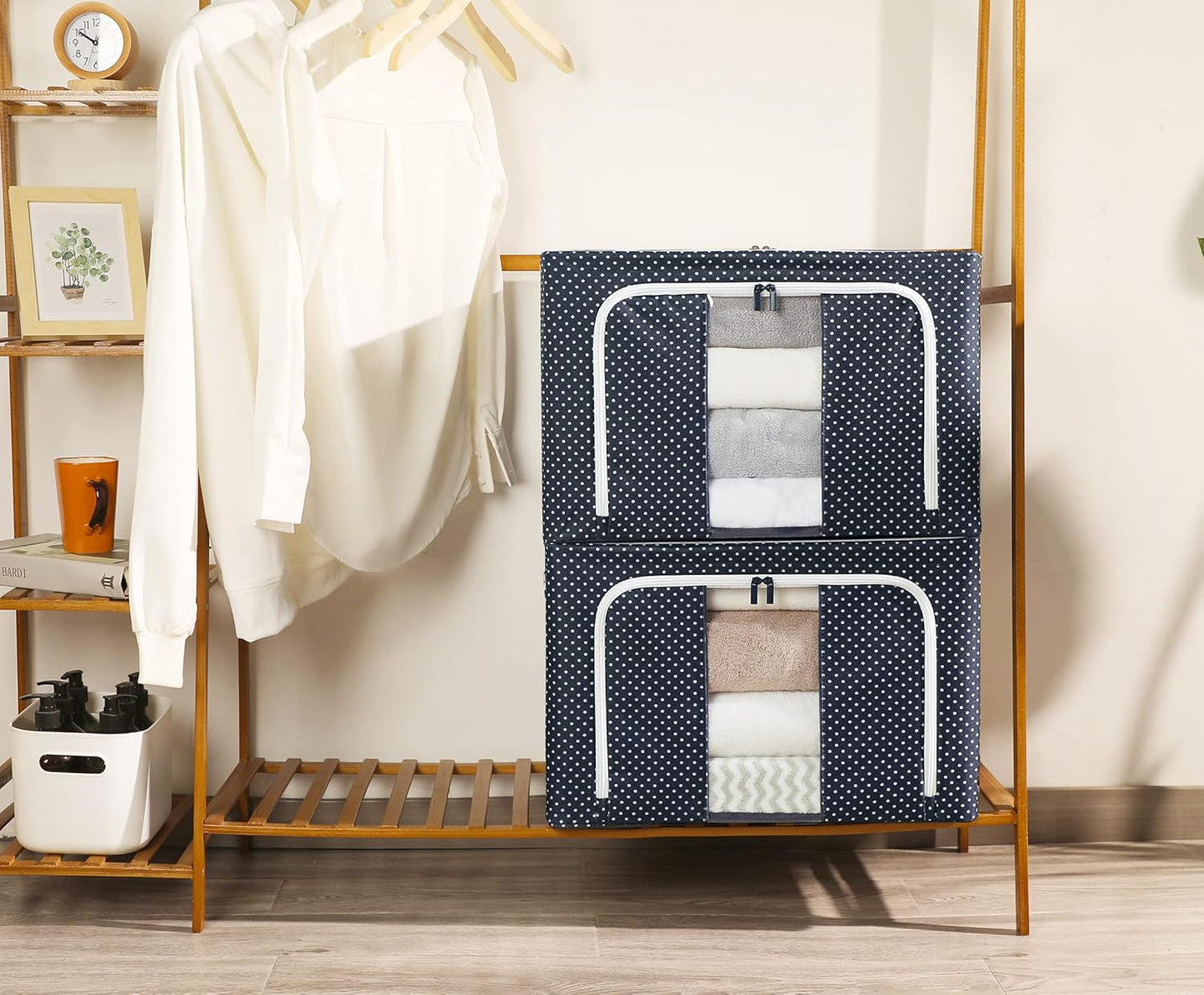 Clothes Storage Organiser Container - XXL Size 66lt Capacity : Premium Quality Built