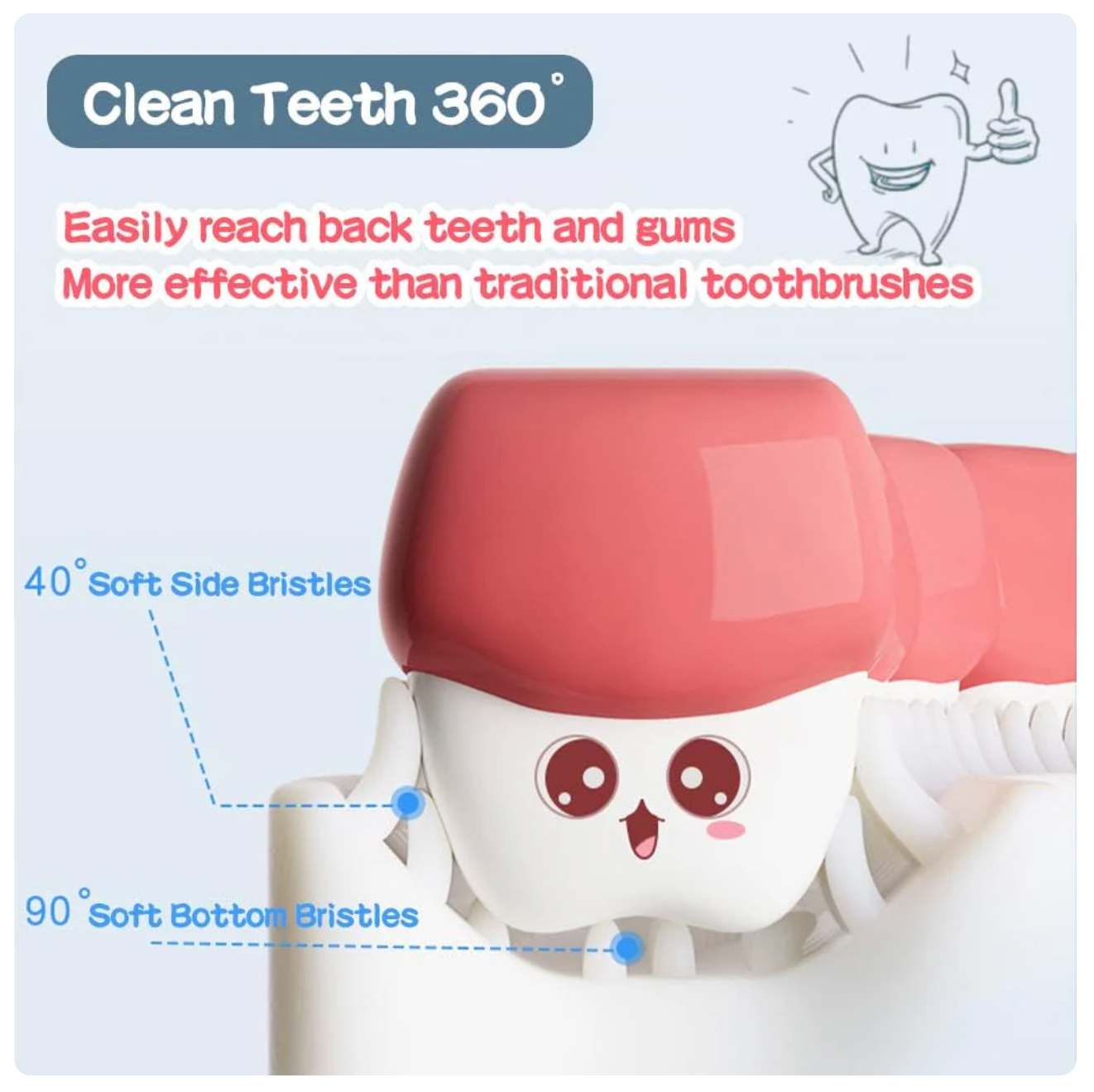 Kids U Shaped Toothbrush : Limited Time ⚠️ Free ⚠️