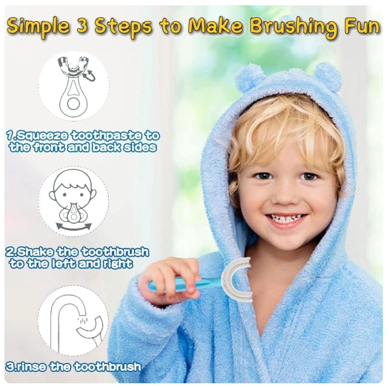 Kids U Shaped Toothbrush : Limited Time ⚠️ Free ⚠️