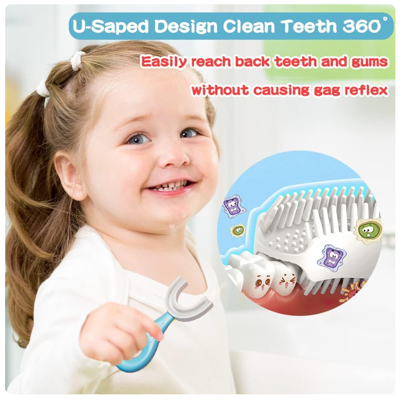Kids U Shaped Toothbrush : Limited Time ⚠️ Free ⚠️