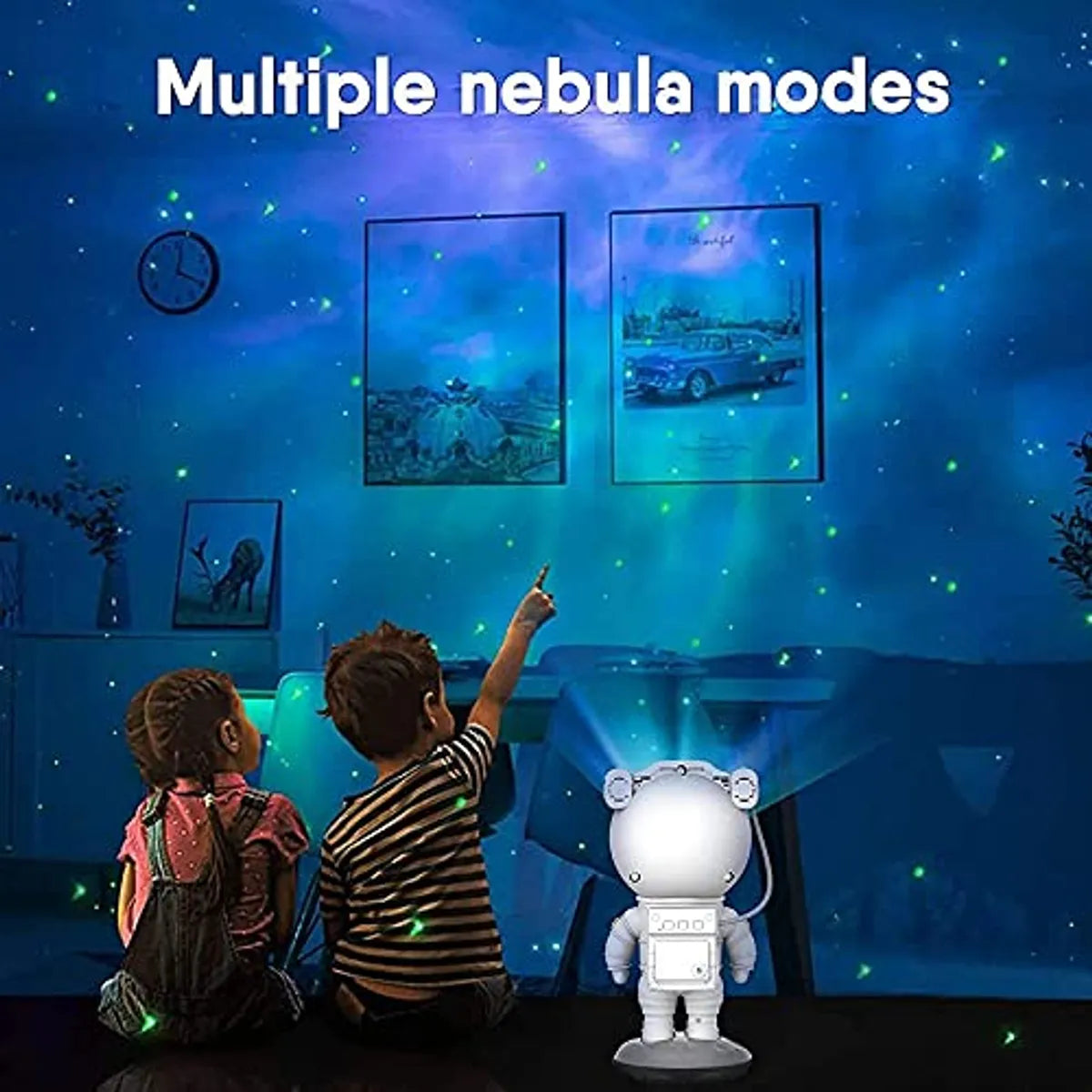 Astronaut Rechargable Sky Projector Light – Cosmic Night Light for Kids & Room Décor
