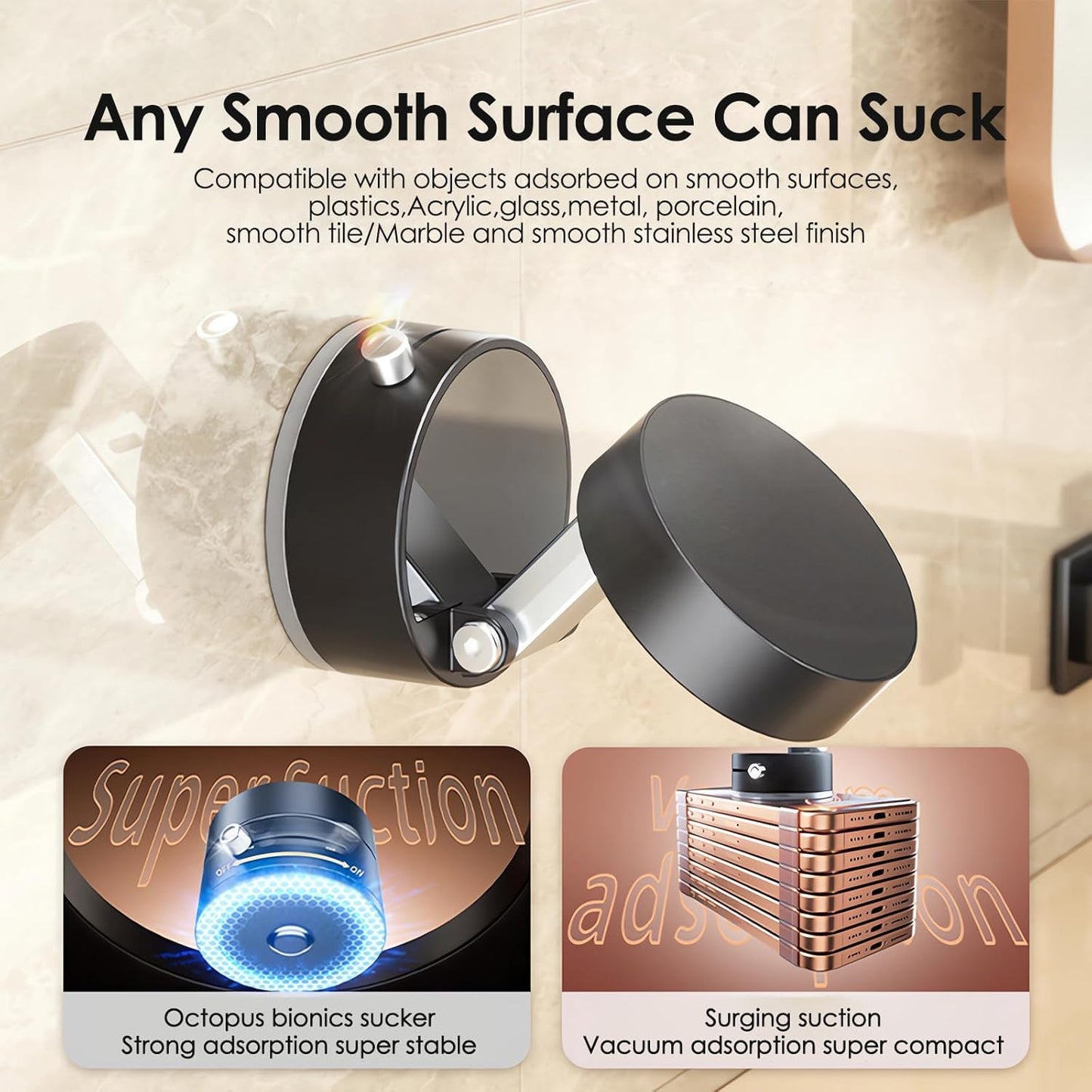Viral Magnetic Vacuum Phone Holder : Premium Grade Magnet 🧲