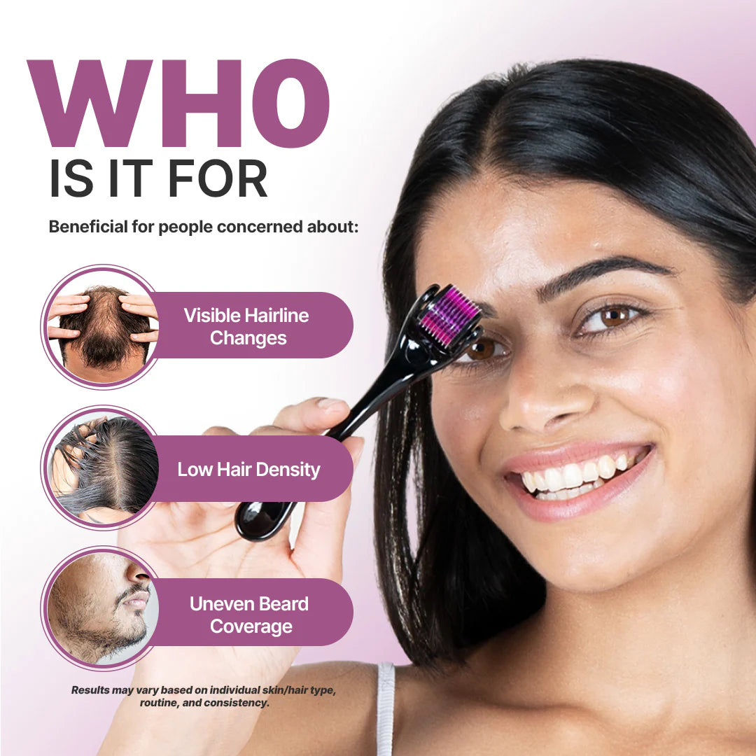 Viral Derma Roller - 0.5mm with 540 Stainless Steel Needles